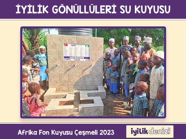 Afrika Fon Kuyusu Çeşmeli 2023