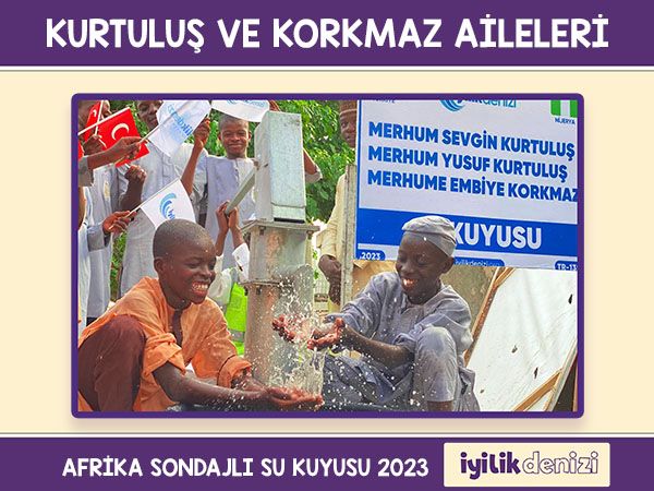 AFRİKA SONDAJLI SU KUYUSU 2023