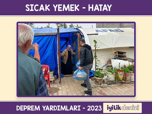 Sıcak Yemek Yardımı Hatay 2023