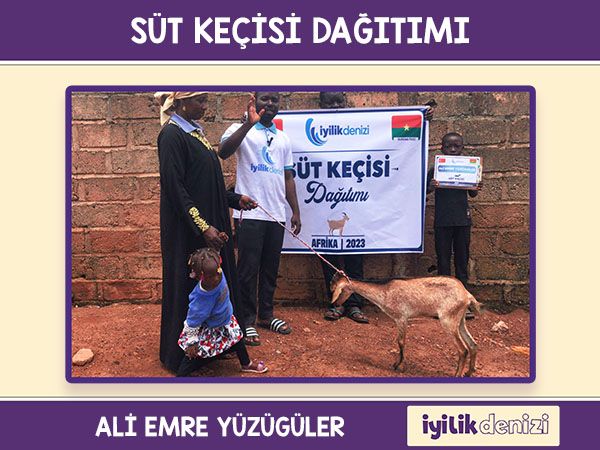 Ali Emre Yüzügüler Adına Süt Keçisi Dağıtımı