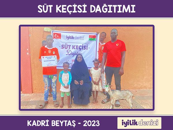 Distribution of Milk Goats in the Name of Kadri Beytaş