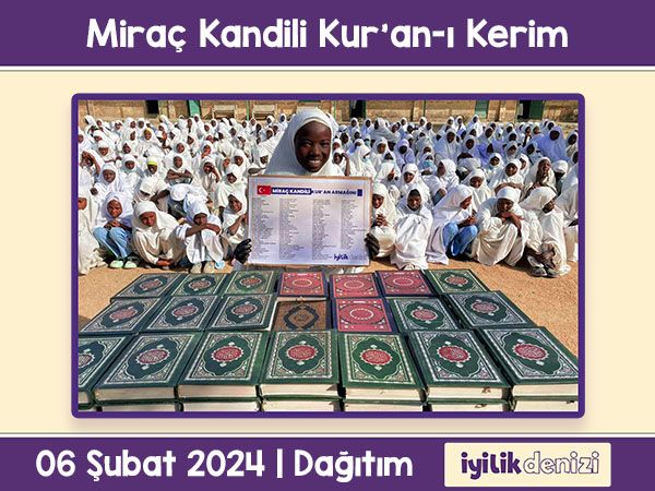 Miraç Kandili Kur'an-ı Kerim Dağıtımı 2024