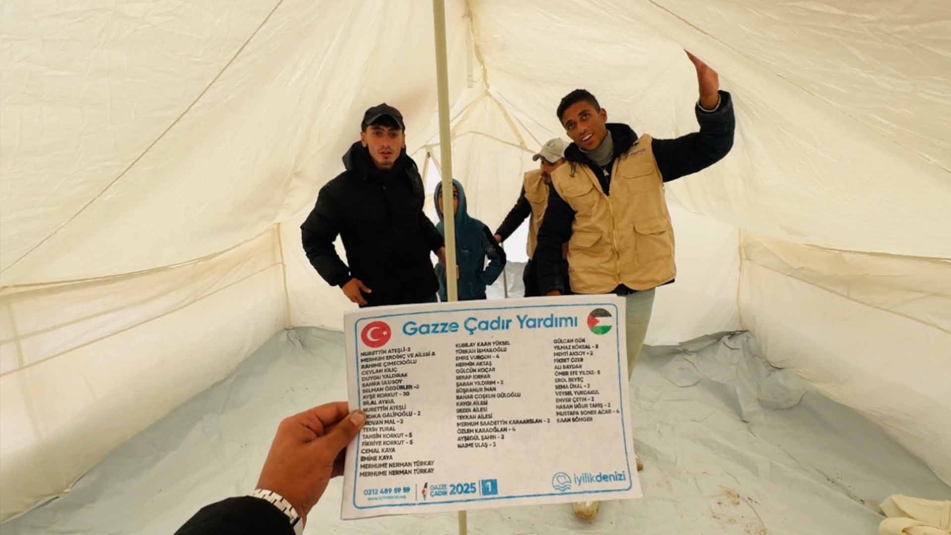 Gazze Çadır Yardımları